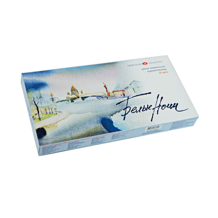 آبرنگ 24 رنگ سنت پترزبورگ مدل آرتیست وایت نایت کد 1942090