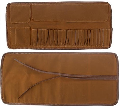 کیف قلم مو جیر (مخمل) رولی 23 خانه