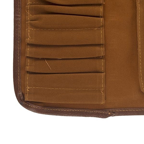 کیف قلم مو جیر (مخمل) رولی 23 خانه