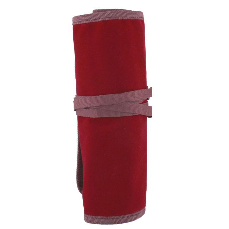 کیف قلم مو جیر (مخمل) رولی 23 خانه