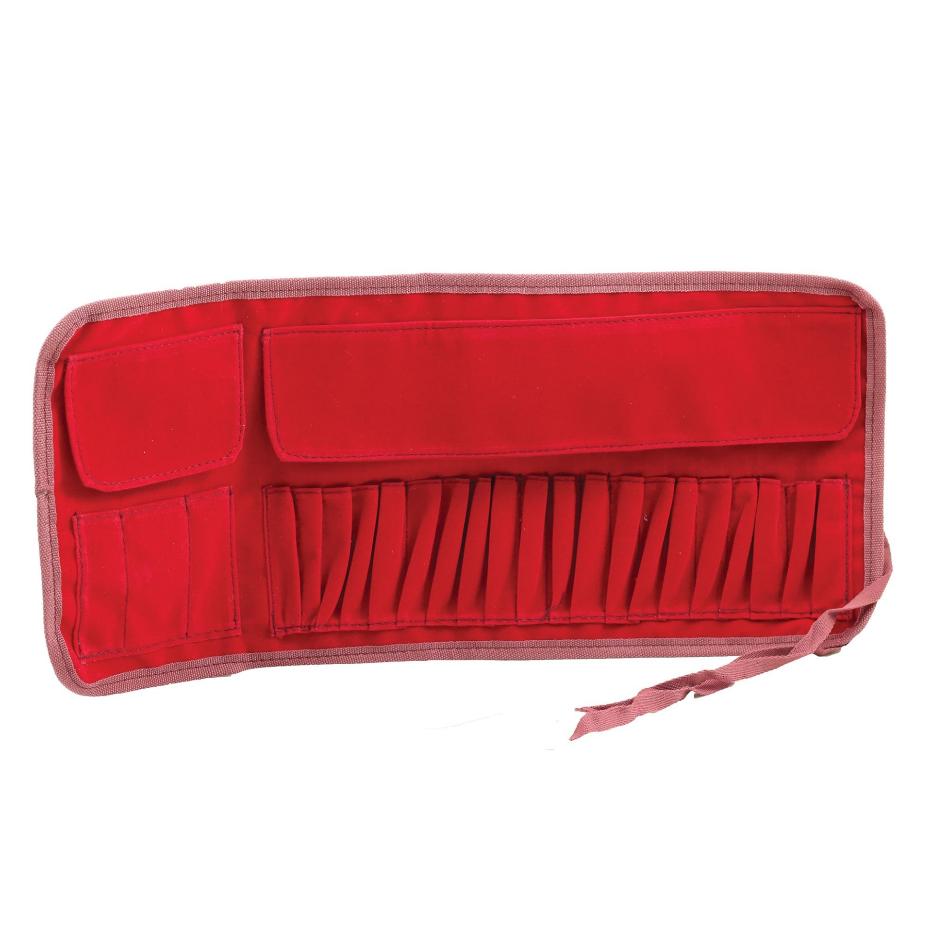 کیف قلم مو جیر (مخمل) رولی 23 خانه