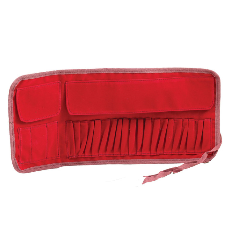 کیف قلم مو جیر (مخمل) رولی 23 خانه