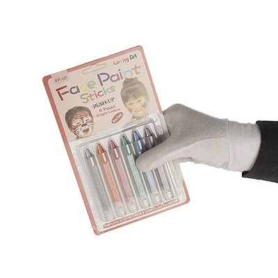 ست قلم گریم 6 رنگ غیرسمی غلاف دار مدل Regular Bright