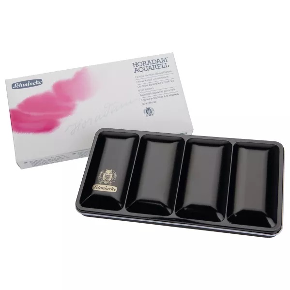 آبرنگ فوق آرتیست اشمینک (schmincke) سری (HORADAM® Aquarell) 24 رنگ جعبه فلزی قرص 1/1 کد 74324