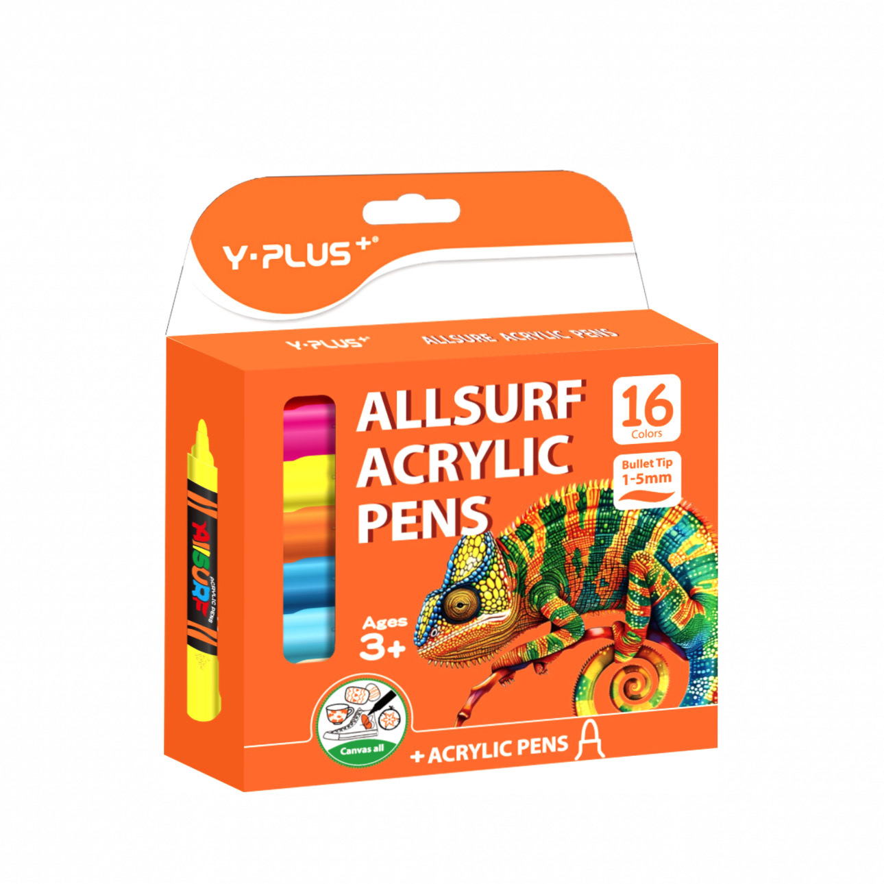 ماژیک اکریلیک 16 رنگ AP-110 وای پلاس Y.PLUS